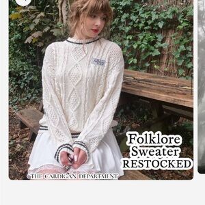 Taylor Swift -The Cardigan Department Folklore Cardigan Sweater inspired merch